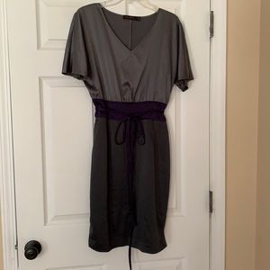 Grey and Purple cocktail dress
